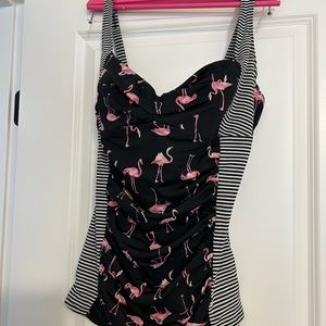 Flamingo Swim Top